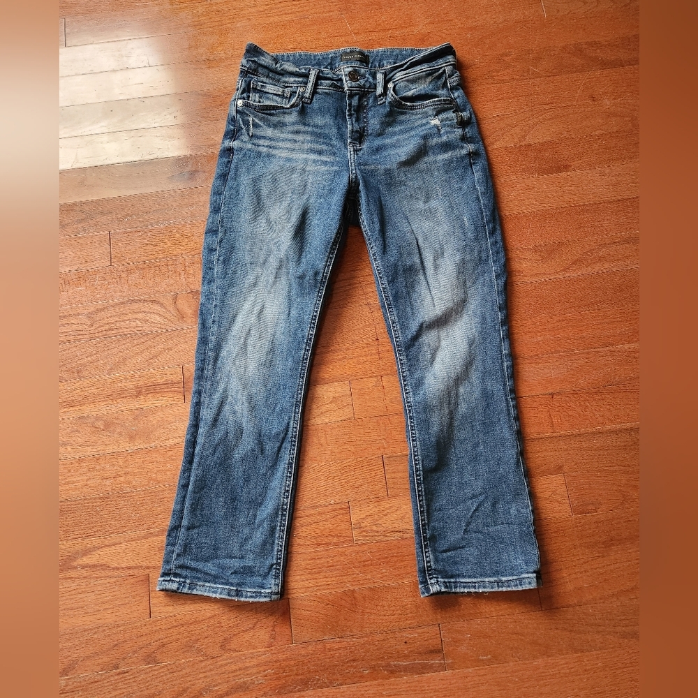 Silver Jeans Women's Faded Blue Straight-Leg Jeans